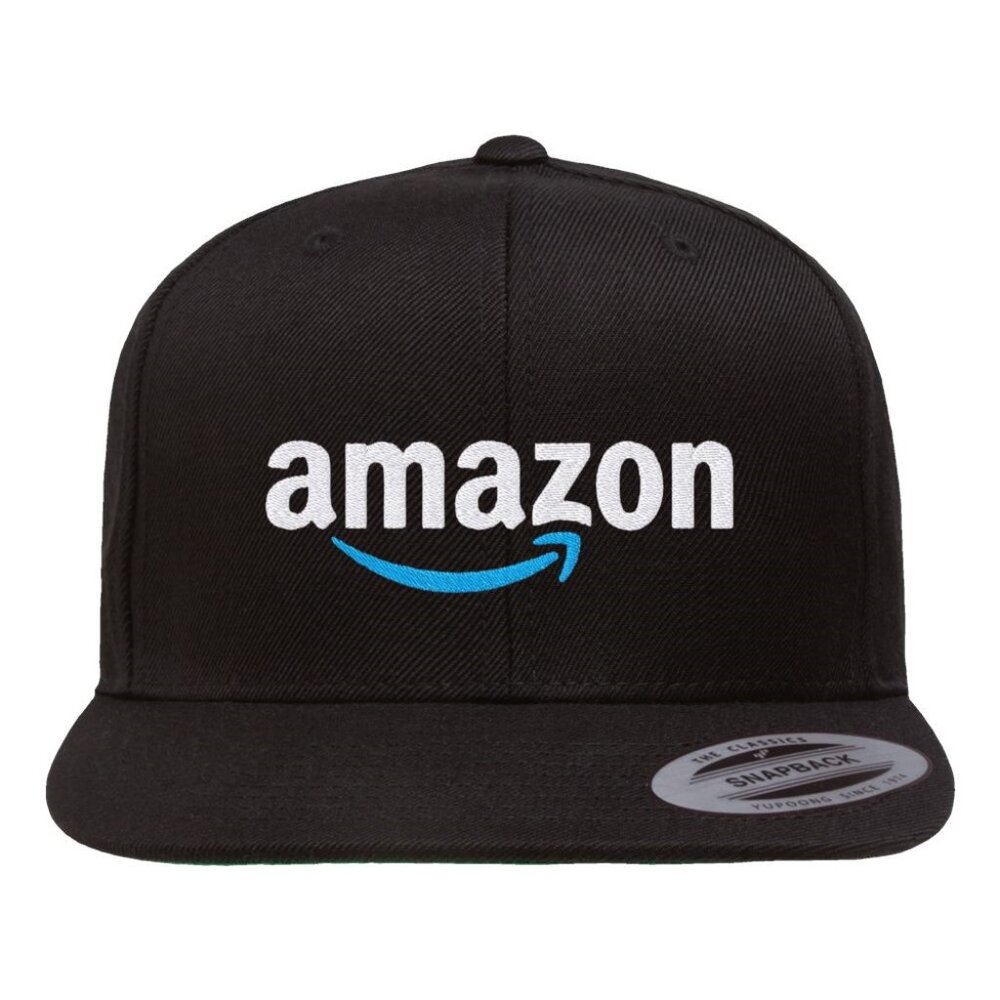 Black Prime Amazon  uniform Logo snapback hat cap